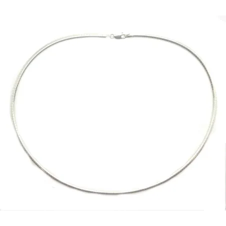chaîne en argent semi rigide le top du top.-bijouxbijoux.ch