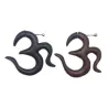 piercing faux ecarteur bois tribal