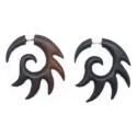 piercing faux ecarteur bois