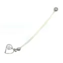 piercing de nombril pour la grossesse en bioplast avec un coeur en argent.- bijouxbijoux.ch