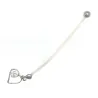 piercing de nombril pour la grossesse en bioplast avec un coeur en argent.- bijouxbijoux.ch