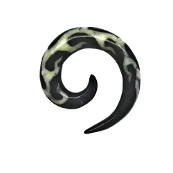 2 cm Spirale Blanche / 001 - PLCi01