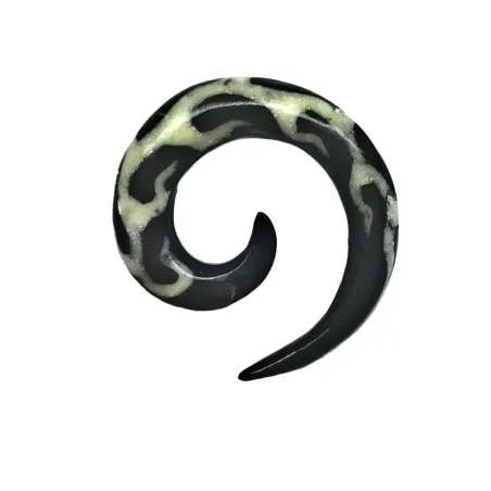 2 cm Spirale Blanche / 001 - PLCi01