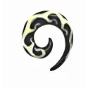 2,2 cm Spirale Blanche / 002 - PLCi01