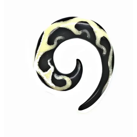 2,2 cm Weisse Spirale / 002 - PLCi01