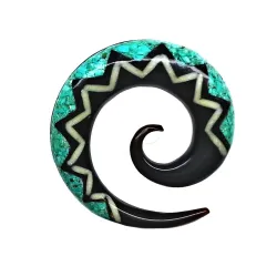 3 cm Spirale Bleu / 009 - PLCi01