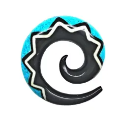 3,5 cm Spirale Bleu / 010 - PLCi01