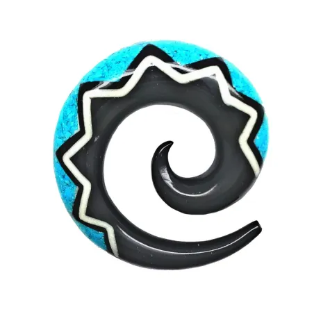 3,5 cm Blau Spirale / 010 - PLCi01