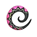 2,5 cm Spirale Rose / 012 - PLCi01