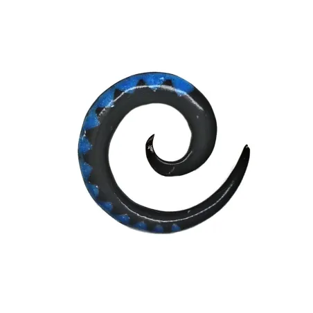 2 cm Spirale Bleu / 016 - PLCi01