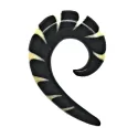 4,5 cm Spirale Blanche / 020 - PLCi01