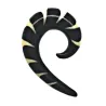 4,5 cm Spirale Blanche / 020 - PLCi01