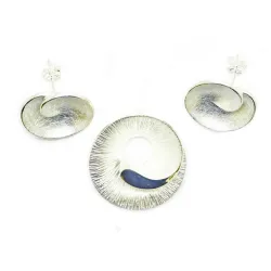 set de bijoux en argent 925 massif,soit une paire de boucle d'oreilles et un pendentif pour §1219 frs .-bijouxbijoux.ch