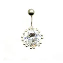 piercing de nombril en forme d'étoile de cristal tout simplement magnifique.- bijouxbijoux.ch
