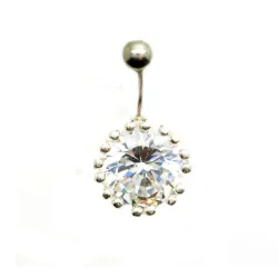 piercing de nombril en forme d'étoile de cristal tout simplement magnifique.- bijouxbijoux.ch