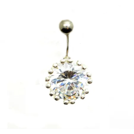 piercing de nombril en forme d'étoile de cristal tout simplement magnifique.- bijouxbijoux.ch