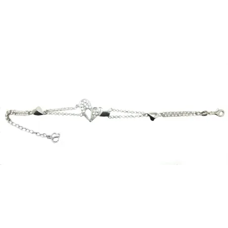 bracelet en argent avec coeurs pour 109 francs .-bijouxbijoux.ch