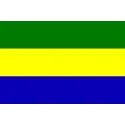 drapeau de Gabon.- bijouxbijoux.ch