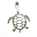 pendentif argent tortue