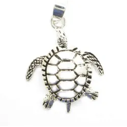 pendentif argent tortue