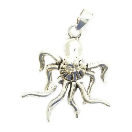 pendentif argent poulpe