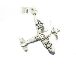 pendentif en argent pas cher, petit avion pour 39 francs .-bijouxbijoux.ch