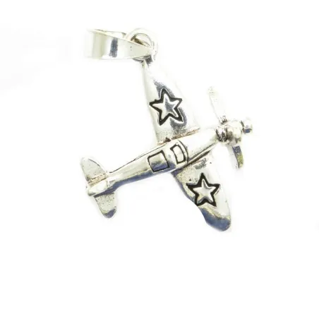 pendentif en argent pas cher, petit avion pour 39 francs .-bijouxbijoux.ch