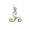 pendentif en argent" triskel celtique" porte bonheur .-bijouxbijoux.ch