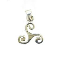pendentif en argent" triskel celtique" porte bonheur .-bijouxbijoux.ch