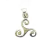 pendentif en argent" triskel celtique" porte bonheur .-bijouxbijoux.ch