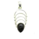 pendentif en argent avec pierre
