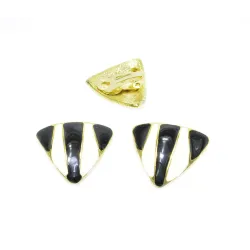 clip d'oreilles noir et blanc , pas cher. - bijouxbijoux.ch