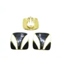 clips d'oreilles pour 19 frs en noir et blanc.-bijouxbijoux.ch