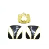 clips d'oreilles pour 19 frs en noir et blanc.-bijouxbijoux.ch