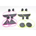 clips d'oreilles pour 5 francs,en plastic , nombreuses couleurs.-bijouxbijoux.ch