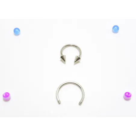 piercing acier 316 et bioplast