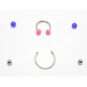 piercing acier 316 et bioplast