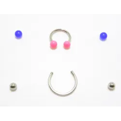 piercing acier 316 et bioplast