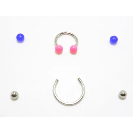 piercing acier 316 et bioplast