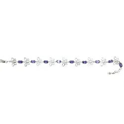 bracelet avec des papillons et des strass, en argent massif pour 109 frs .-bijouxbijoux.ch