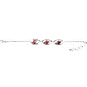 bracelet en argent massif avec 3 strass pour 79 francs .-bijouxbijoux.ch