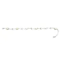 bracelet en argent 925 avec des perles et des feuilles avec des strass.-bijouxbijoux.ch