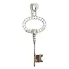 pendentif en argent " clé " avec de nombreux strass .-bijouxbijoux.ch