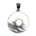 pendentif très sympa en argent massif et nacre pour 109 frs .-bijouxbijoux.ch