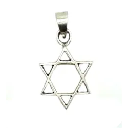 pendentif en argent de la croix de David pour 35 francs .-bijouxbijoux.ch