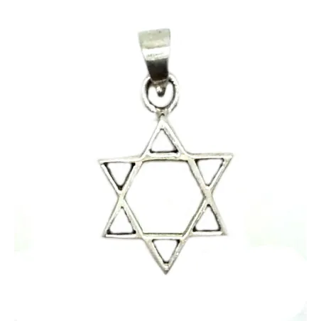 pendentif en argent de la croix de David pour 35 francs .-bijouxbijoux.ch