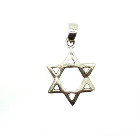 pendentif en argent de la croix de David pour 29 francs .-bijouxbijoux.ch