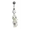 nette kleine Katze Bauchnabelpiercing-bijouxbijoux.ch