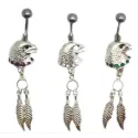 Bauchnabelpiercing Adlerkopf, wirklich toll, bijouxbijoux.ch, billig