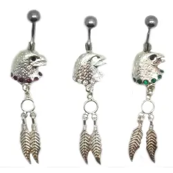  piercing de nombril tête d'aigle ,vraiment super,bijouxbijoux.ch,pas cher